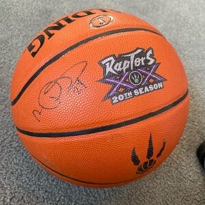 Limited Edition Spalding Raptors 20th Anniversary Signed Basketball